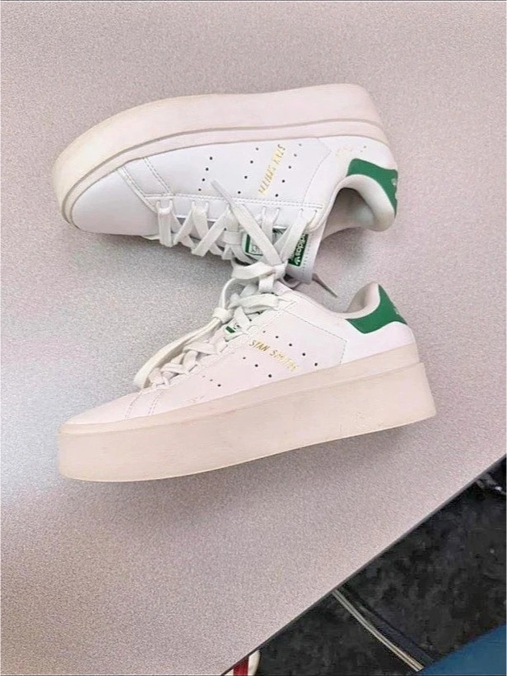 Adidas Stan Smith Bold White & Green Sneakers